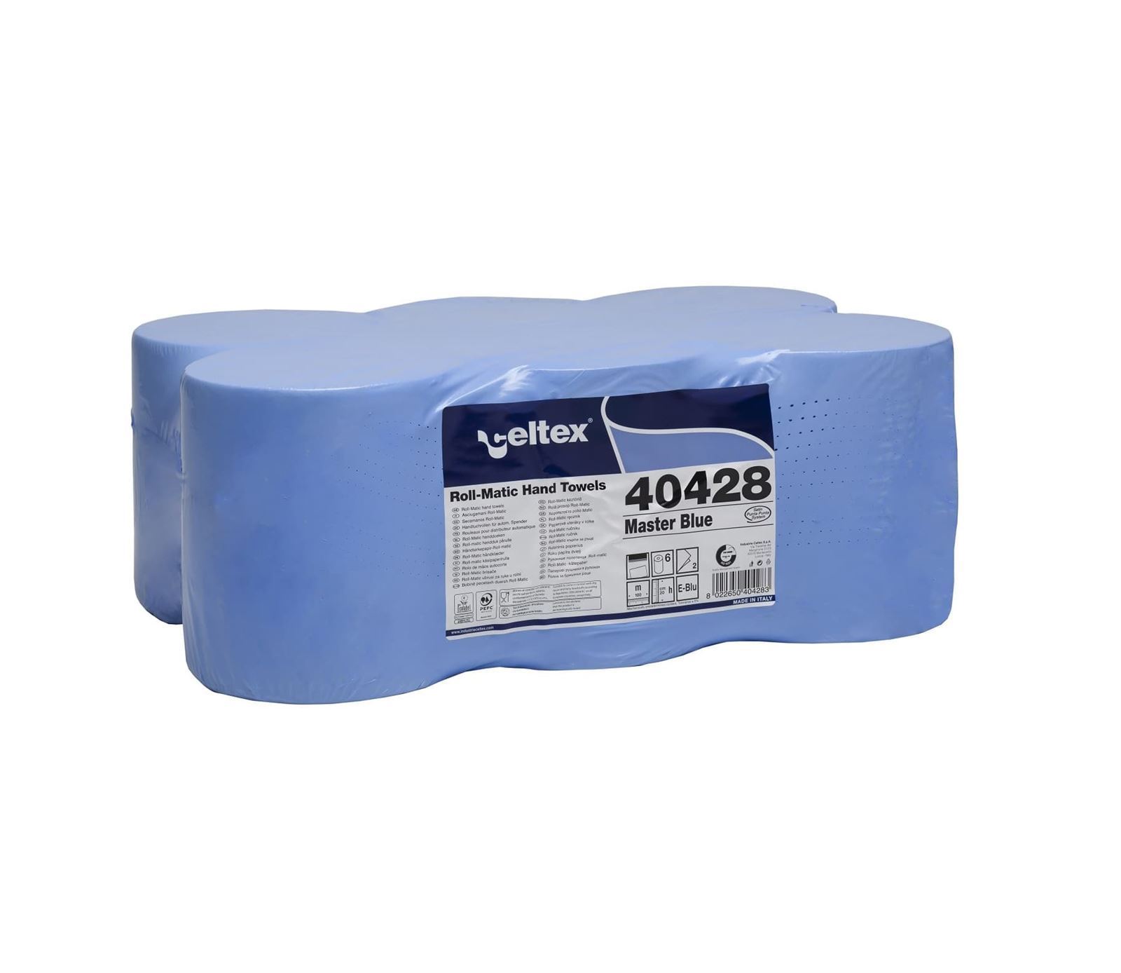 ROLLO SECAMANOS MASTER BLUE AZUL 2C 6 UDS - Imagen 1