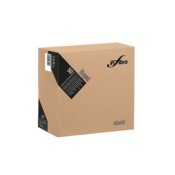 SERVILLETA 40X40 2 CAPAS, CELULOSA CAPUCHINO (24 PAQ x 50 UDS) - Imagen 1